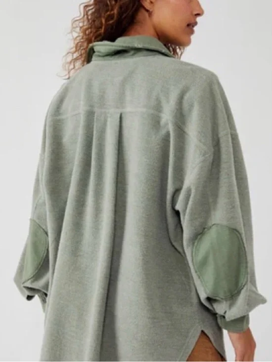 Free People Ruby Jacket in Olive - Picture 2 of 4